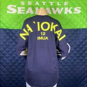 Spirit Seahawks Hawaiian Tee Size M 💙💚